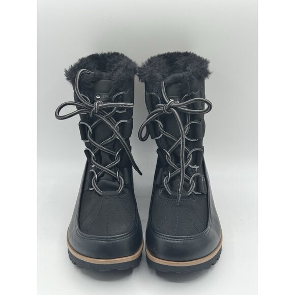 JBU By Jambu Boots Womens Faux Fur Black Exterior Weather Ready Size 7 M - Picture 9 of 12